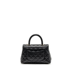 CHANEL SMALL COCO HANDLE CAVIAR BLACK LGHW (MICROCHIP)