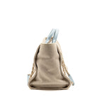 Chanel Deauville tote bag canvas / leather beige / light blue LGHW (microchip)