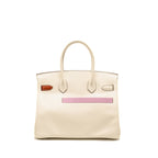 HERMES BIRKIN 30 COLORMATIC SWIFT NATA/CHAI/CUIVRE/LIME/MAUVE SHW