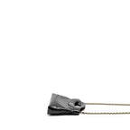 CHANEL 24C MINI 31 CLUTCH WITH CHAIN SHINY CALFSKIN BLACK LGHW (MICROCHIP)