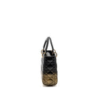 DIOR SMALL LADY DIOR LAMBSKIN BLACK / GOLD LGHW