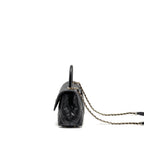 CHANEL SMALL COCO HANDLE CAVIAR BLACK LGHW (MICROCHIP)