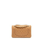 CHANEL MEDIUM CLASSIC DOUBLE FLAP BAG CAVIAR CARAMEL LGHW(MICROCHIP)