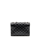 CHANEL COCO LOOP SINGLE FLAP BAG LAMBSKIN BLACK SHW