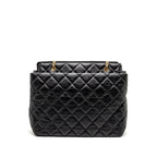 CHANEL 2.55 REISSUE TOTE BAG QUILTED AGED CALFSKIN BLACK GHW