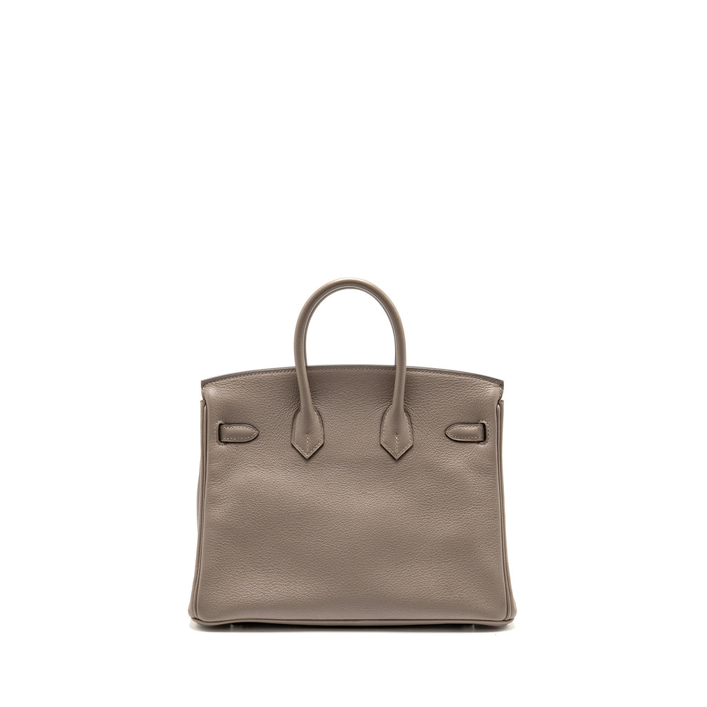 Hermes Birkin 25 Taurillon Novillo M8 Gris Asphalte SHW