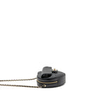 CHANEL 22S HEART BAG LAMBSKIN BLACK LGHW (MICROCHIP)