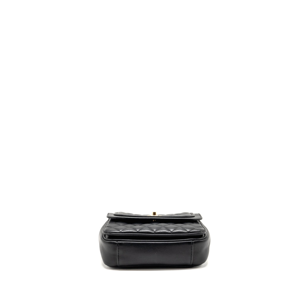Chanel Quilted square flap bag lambskin black LGHW