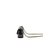 Chanel Mini Rectangular flap bag patent leather black GHW