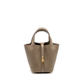 Hermes Picotin 18 Clemence etoupe GHW