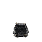 CHANEL MINI DUMA BACKPACK CALFSKIN BLACK LGHW (MICROCHIP)