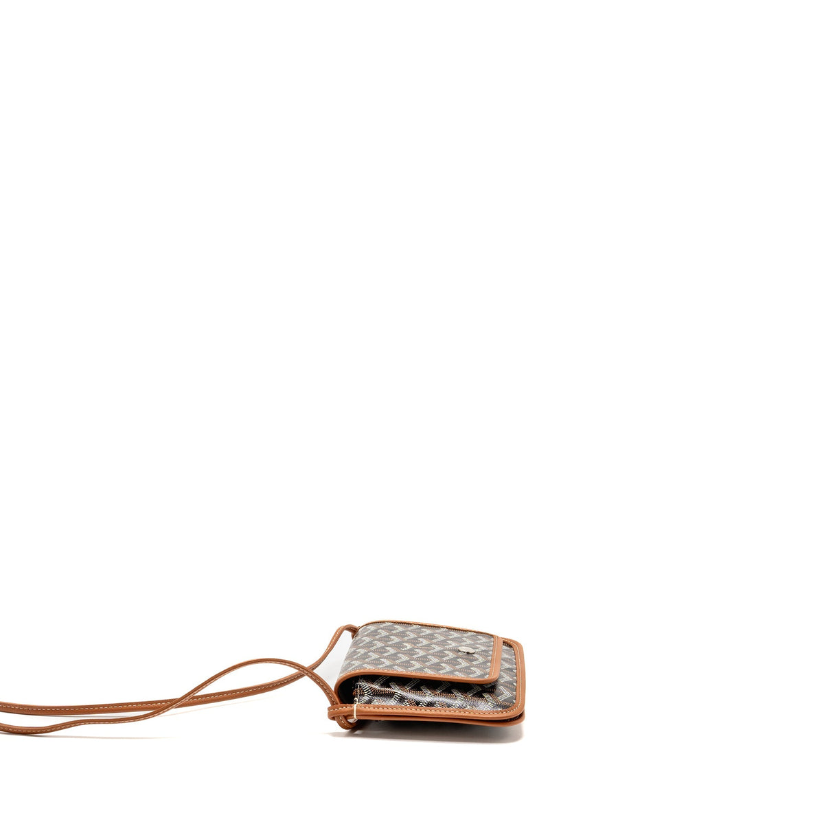 Goyard Plumet Pocket pochette goyardine canvas Tan SHW
