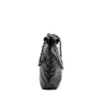 CHANEL SMALL 22 BAG SHINY CALFSKIN BLACK SHW (MICROCHIP)