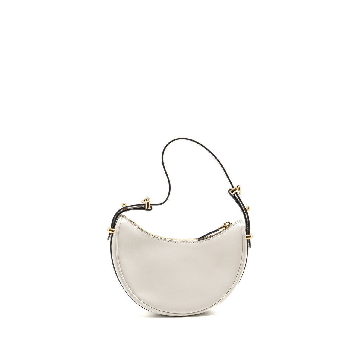 PRADA ARQUÉ SMALL SHOULDER BAG CALFSKIN WHITE GHW