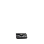 CHANEL COMPACT WALLET CAVIAR BLACK LGHW (MICROCHIP)