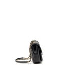 Chanel Quilted square flap bag lambskin black LGHW