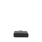CHANEL 25P CC TOP HANDLE VANITY BAG CAVIAR BLACK LGHW (MICROCHIP)