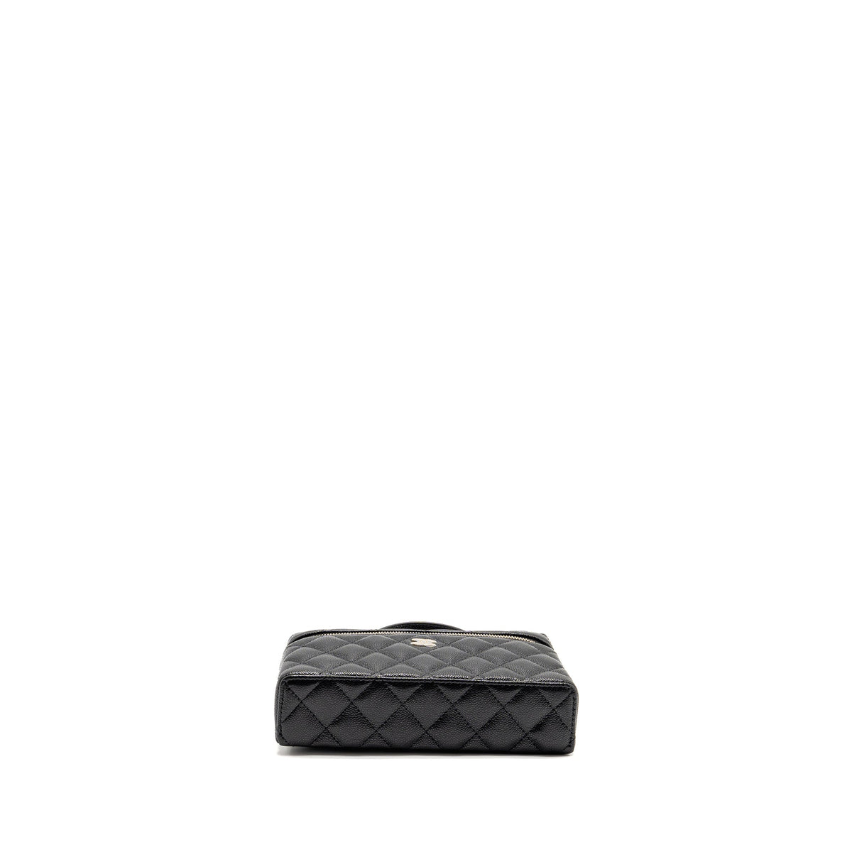 CHANEL 25P CC TOP HANDLE VANITY BAG CAVIAR BLACK LGHW (MICROCHIP)
