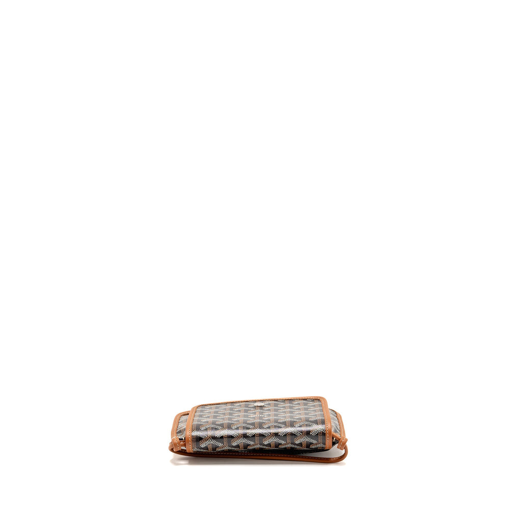 Goyard Plumet Pocket pochette goyardine canvas Tan SHW