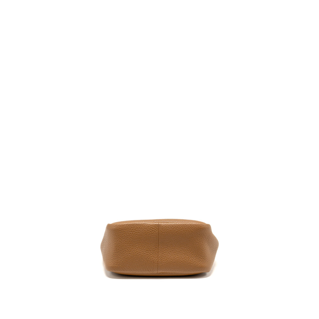 Prada Mini Leather Tote Bag Calfskin Caramel SHW