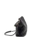 Chanel French Riviera Hobo Bag Caviar Black SHW