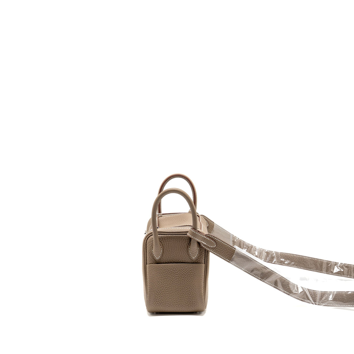 Hermes mini lindy II clemence etoupe SHW