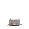 Chanel Mini Rectangular flap bag lambskin grey SHW (microchip)