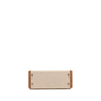 Hermes Kelly 25 Toile H/Swift Ecru-Beige/Gold SHW