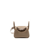 Hermes mini lindy II clemence etoupe SHW