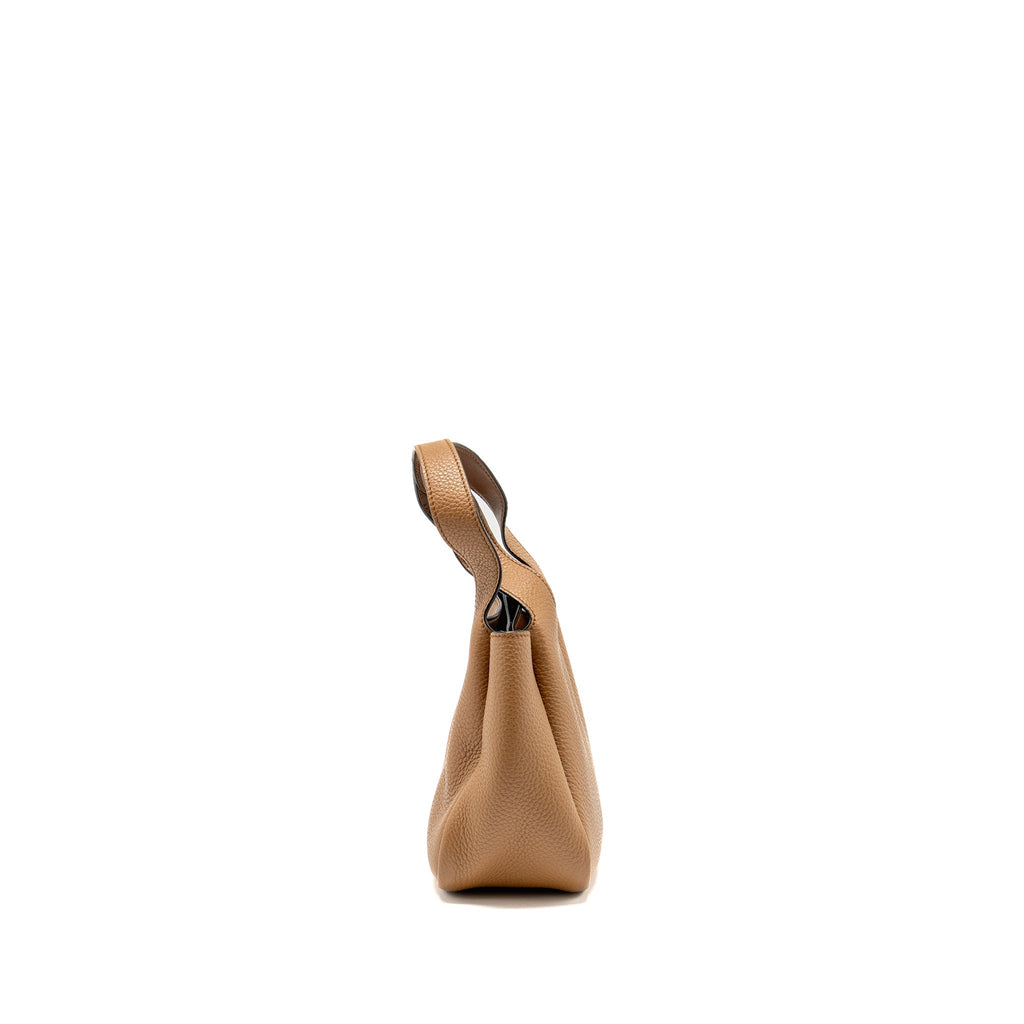 Prada Mini Leather Tote Bag Calfskin Caramel SHW