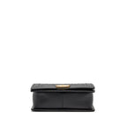 CHANEL MEDIUM BOY BAG CAVIAR BLACK GHW (MICROCHIP)