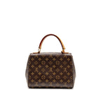 LOUIS VUITTON CLUNY BB MONOGRAM CANVAS WITH PINK STRAP GHW