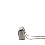 Chanel Mini Rectangular flap bag lambskin grey SHW (microchip)