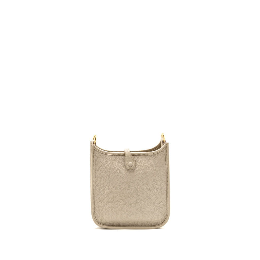 HERMES MINI EVELYNE CLEMENCE BETON GHW