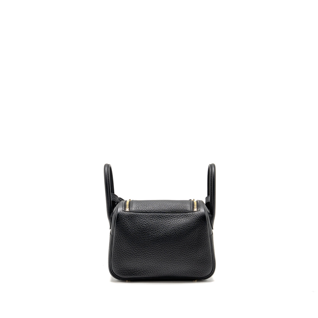 Hermes mini lindy II Clemence black GHW