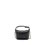 CHANEL 25C QUILTED HOBO BAG CAVIAR BLACK GHW (MICROCHIP)