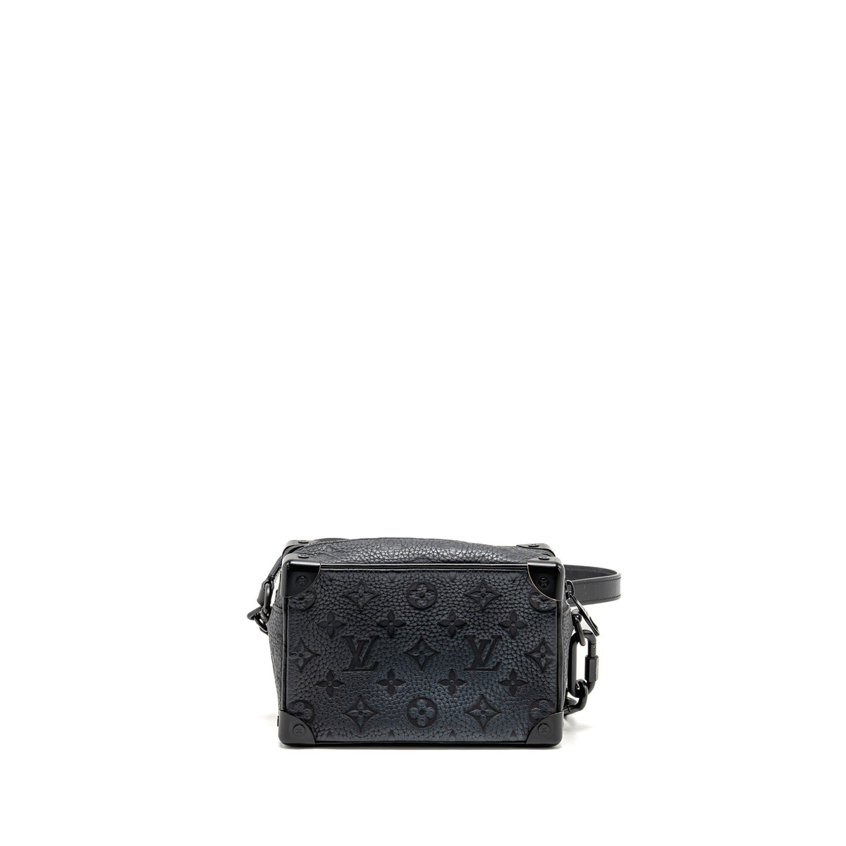 Louis Vuitton Mini Soft Trunk Monogram Taurillon Leather SO Black
