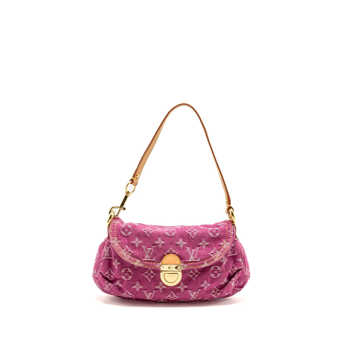 Louis Vuitton Mini Pleaty shoulder bag denim pink GHW