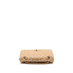 CHANEL MEDIUM CLASSIC DOUBLE FLAP BAG CAVIAR DARK BEIGE LGHW
