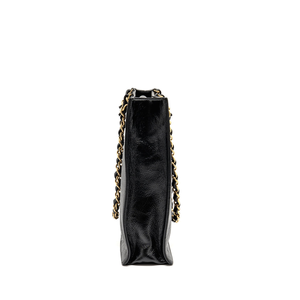 Chanel North South Shopping Tote Bag Aged Calfskin Black GHW