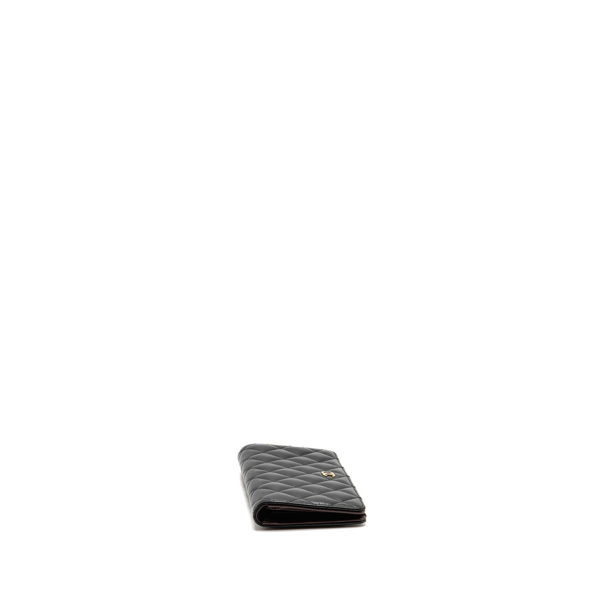 Chanel Classic CC Long Wallet Lambskin Black LGHW