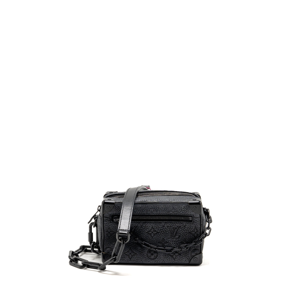 Louis Vuitton Mini Soft Trunk Monogram Taurillon Leather SO Black