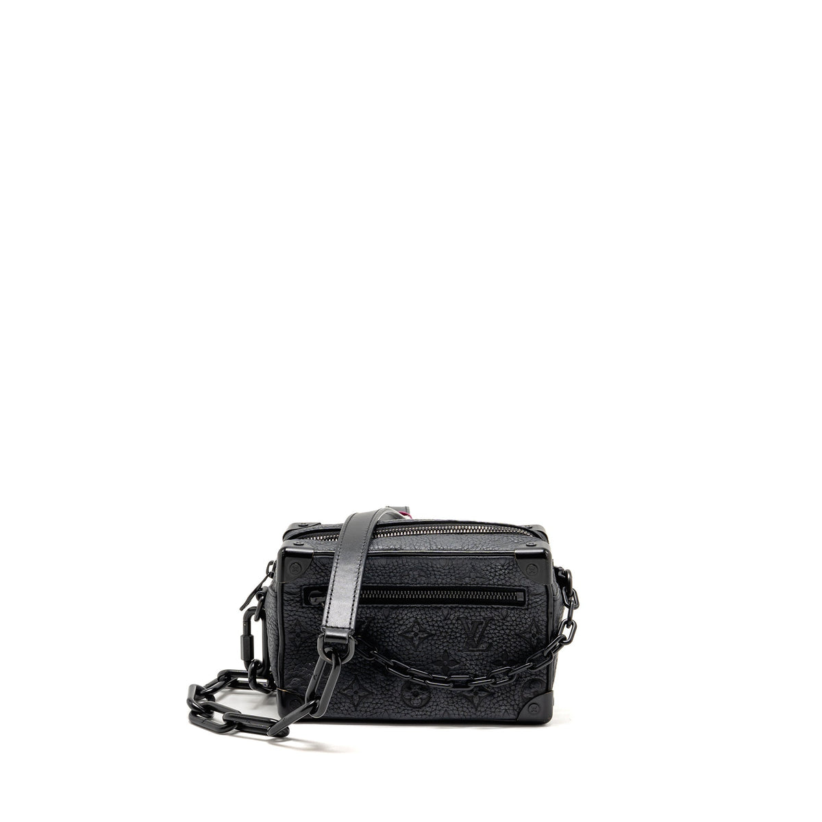 Louis Vuitton Mini Soft Trunk Monogram Taurillon Leather SO Black