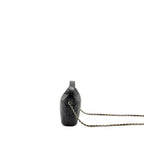 CHANEL 25C QUILTED HOBO BAG CAVIAR BLACK GHW (MICROCHIP)