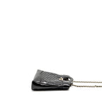 CHANEL MINI 31 BAG SHINY CALFSKIN BLACK LGHW (MICROCHIP)
