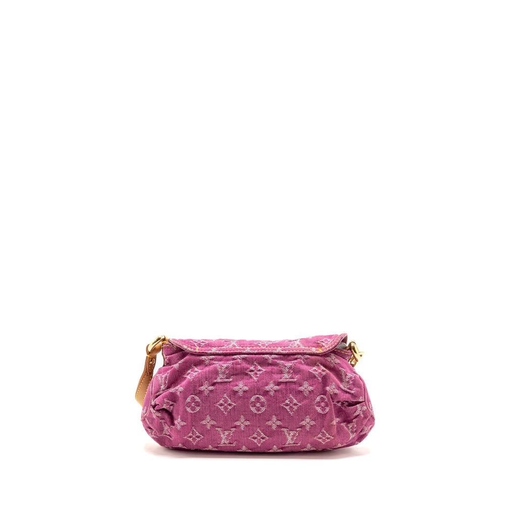 Louis Vuitton Mini Pleaty shoulder bag denim pink GHW