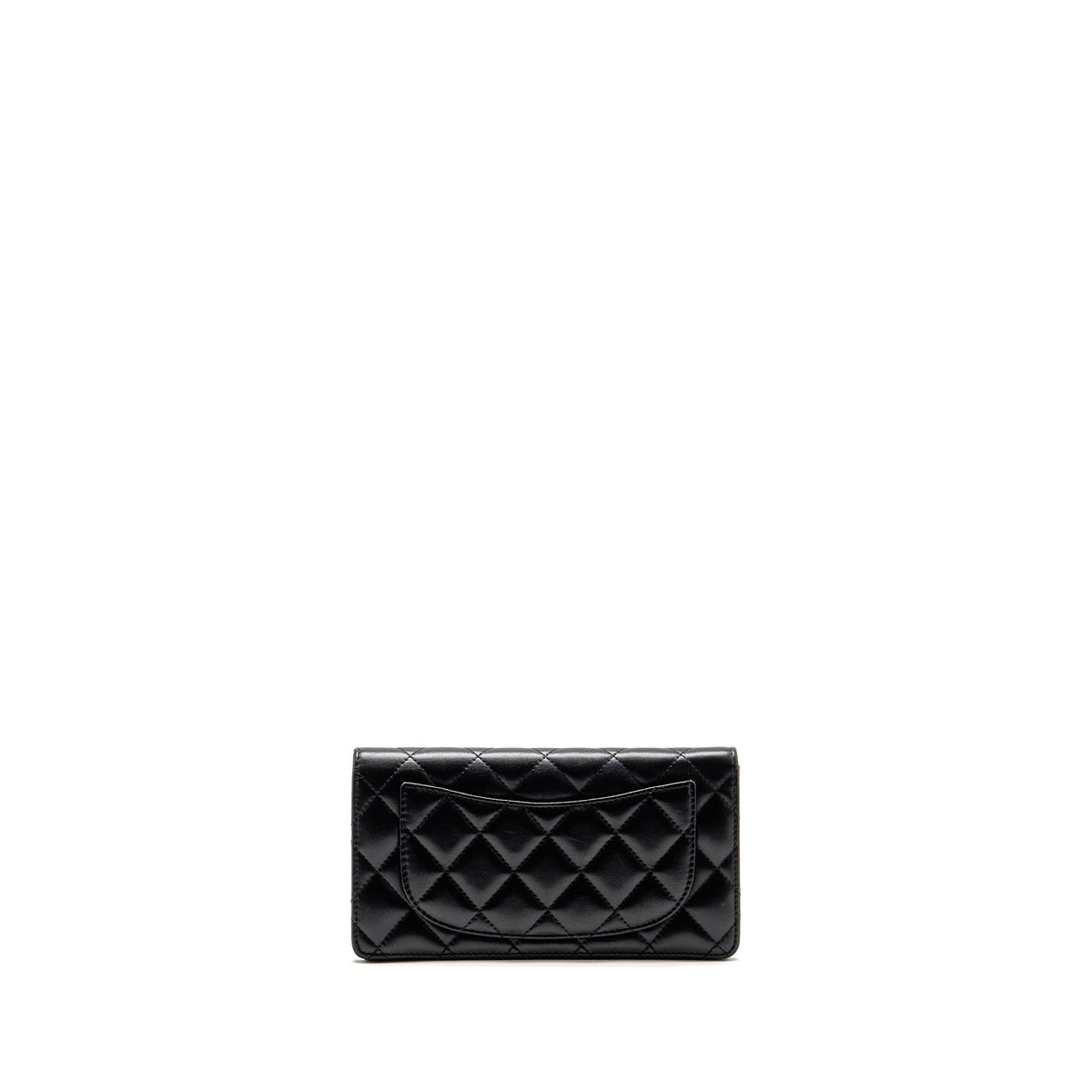 Chanel Classic CC Long Wallet Lambskin Black LGHW