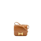 Hermes Mini Constance Epsom Gold GHW