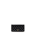 Chanel Classic CC Long Wallet Lambskin Black LGHW