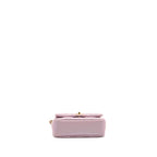 CHANEL 21K MY PERFECT MINI FLAP BAG CAVIAR IRIDESCENT PINK GHW (MICROCHIP)